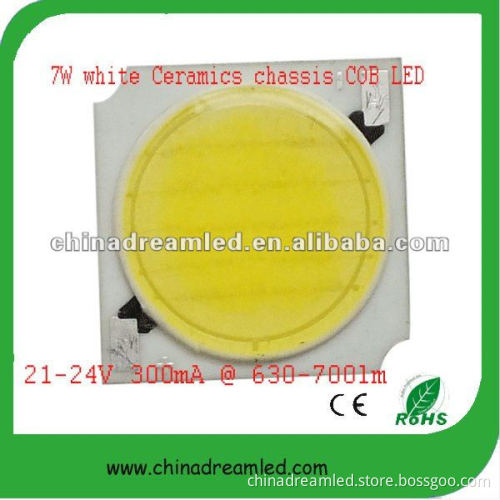 Hot New! 7W warm white 3000-3200K Ceramics chassis COB LED 19*19mm
